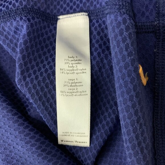 Lucy Tech Navy Blue Active Tank Adjustable Drawstring Hem Medium - Picture 7 of 8